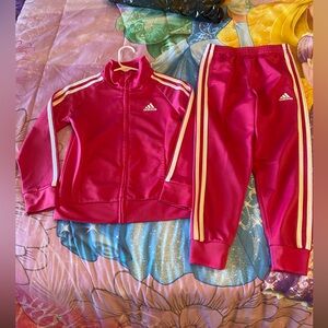 Adidas set pant and Jacket toddler girl size 5